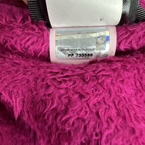 The North Face Women’s Magenta Pink Osito Teddy Full Zip Jacket S/C37 - Picture 14 of 15